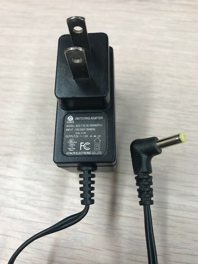 New Honor ADS-7.5Z-06 05006GPCU AC Power Supply 5V 1.2A Adapter Charger